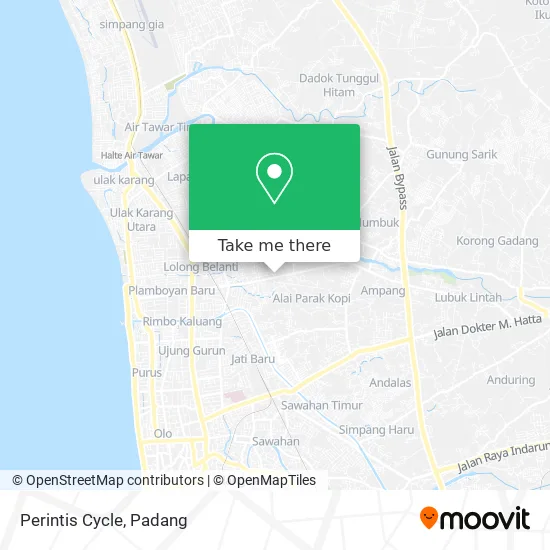Perintis Cycle map