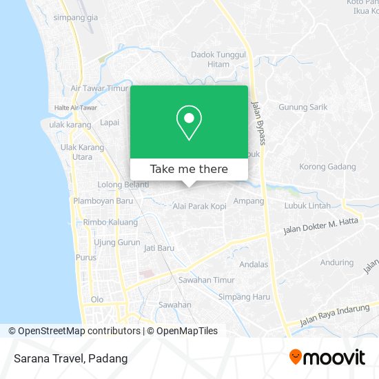 Sarana Travel map