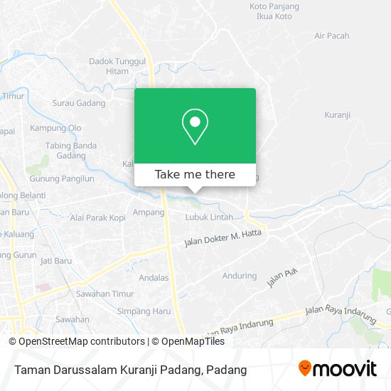 Taman Darussalam Kuranji Padang map