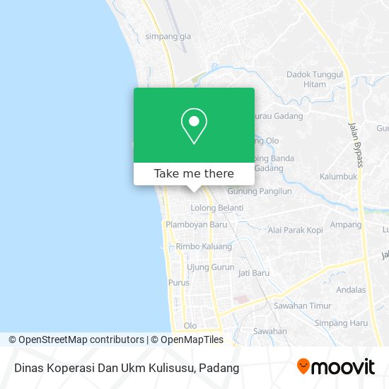 Dinas Koperasi Dan Ukm Kulisusu map