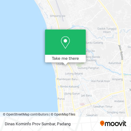 Dinas Kominfo Prov Sumbar map