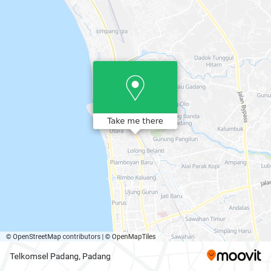 Telkomsel Padang map