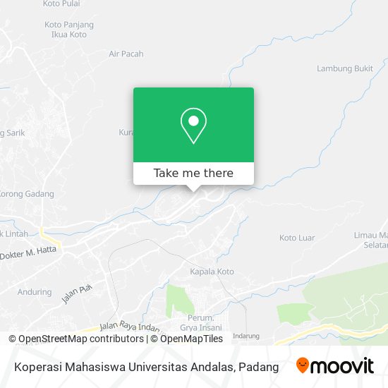 Koperasi Mahasiswa Universitas Andalas map