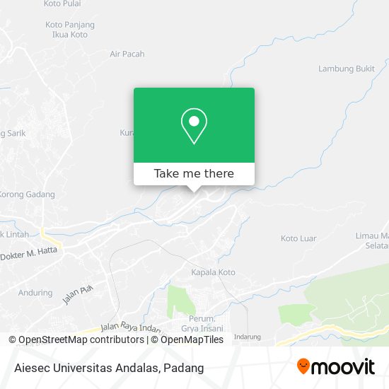 Aiesec Universitas Andalas map