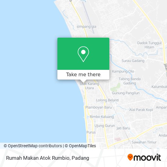 Rumah Makan Atok Rumbio map