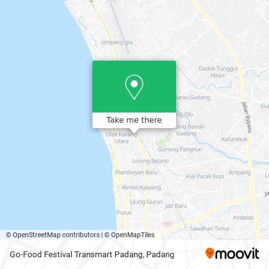 Go-Food Festival Transmart Padang map
