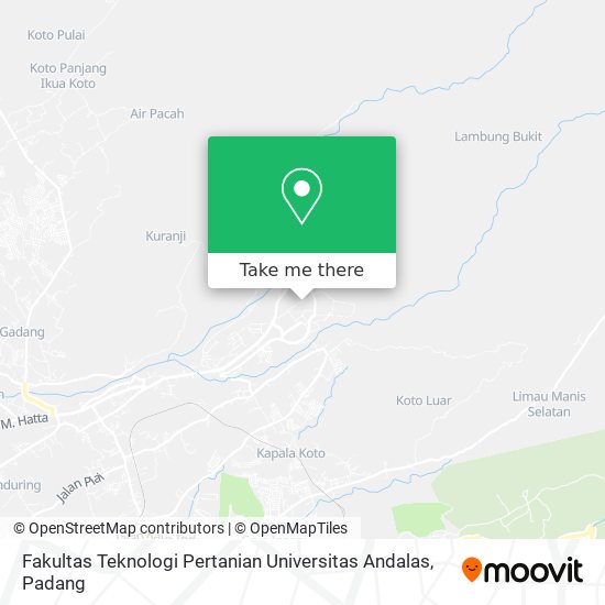 Fakultas Teknologi Pertanian Universitas Andalas map