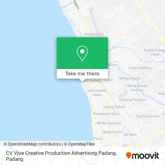 CV Vjoe Creative Production Advertising Padang map