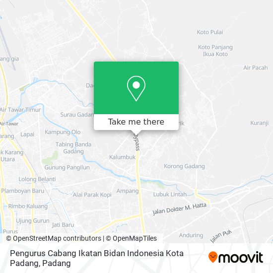 Pengurus Cabang Ikatan Bidan Indonesia Kota Padang map