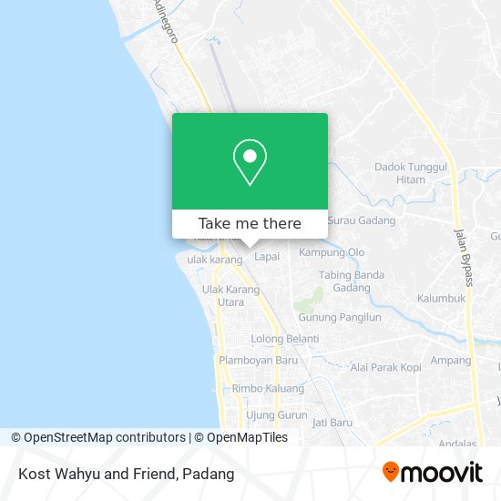 Kost Wahyu and Friend map