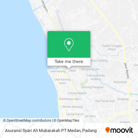 Asuransi Syari Ah Mubarakah PT Medan map