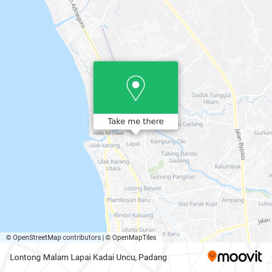 Lontong Malam Lapai Kadai Uncu map