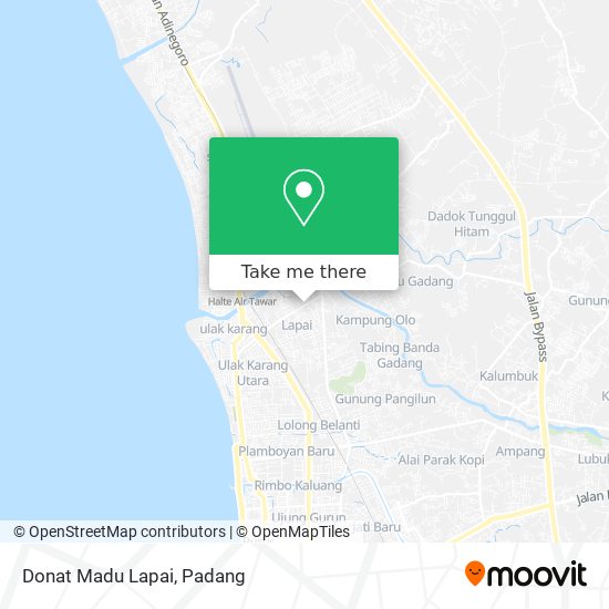 Donat Madu Lapai map