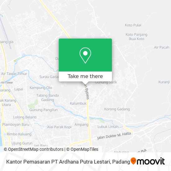 Kantor Pemasaran PT Ardhana Putra Lestari map