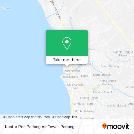 Kantor Pos Padang Air Tawar map