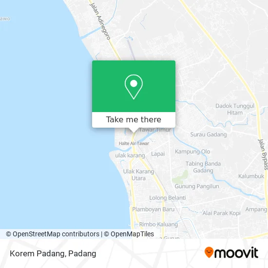 Korem Padang map