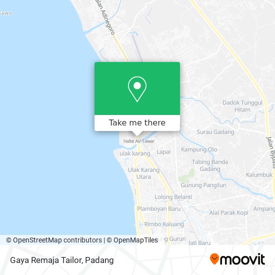 Gaya Remaja Tailor map