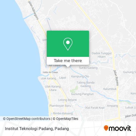 Institut Teknologi Padang map