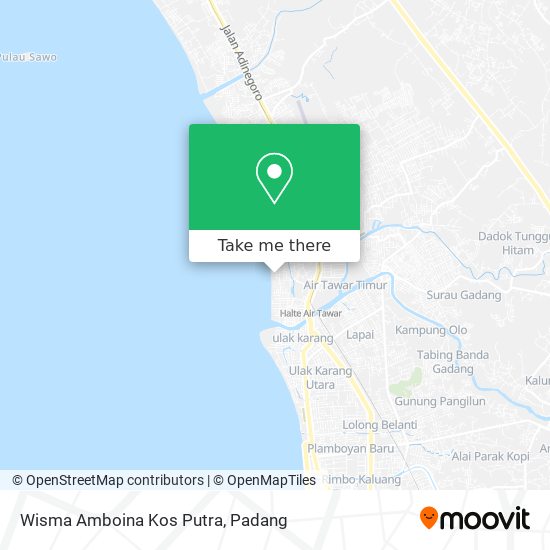 Wisma Amboina Kos Putra map