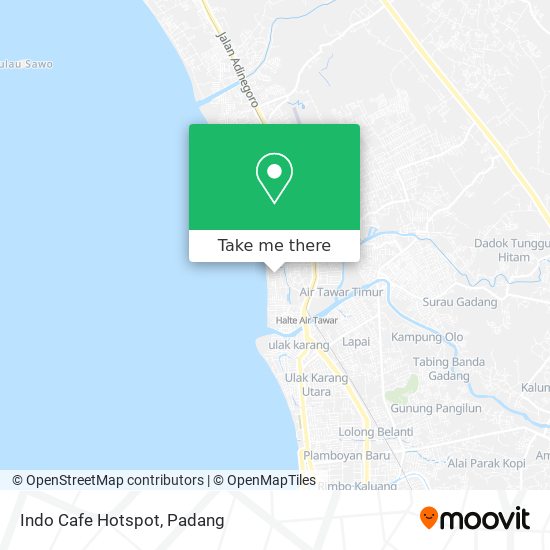 Indo Cafe Hotspot map