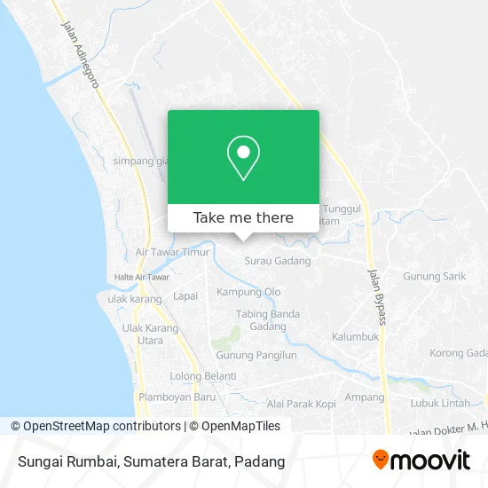Sungai Rumbai, Sumatera Barat map