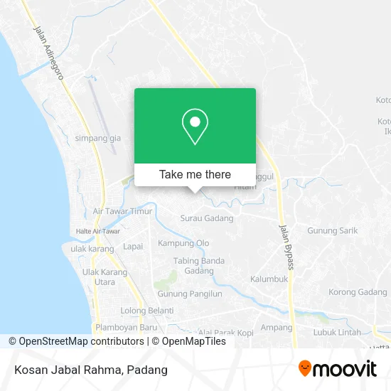 Kosan Jabal Rahma map