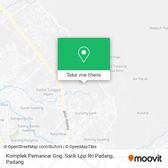 Komplek Pemancar Gng. Sarik Lpp Rri Padang map