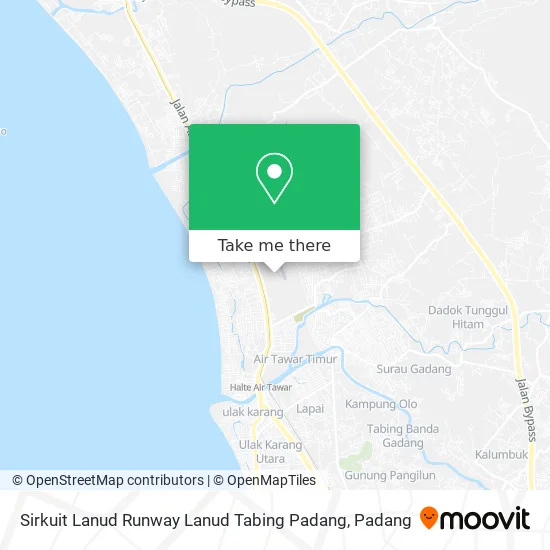 Sirkuit Lanud Runway Lanud Tabing Padang map