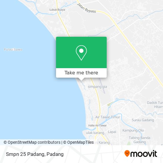 Smpn 25 Padang map