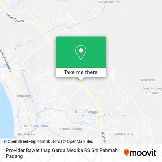 Provider Rawat Inap Garda Medika RS Siti Rahmah map