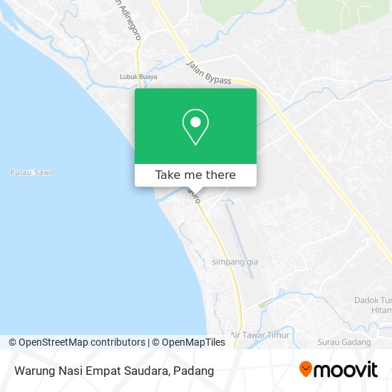 Warung Nasi Empat Saudara map