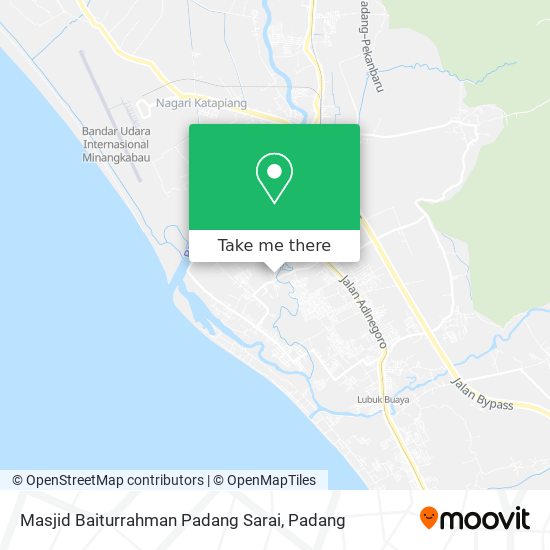 Masjid Baiturrahman Padang Sarai map