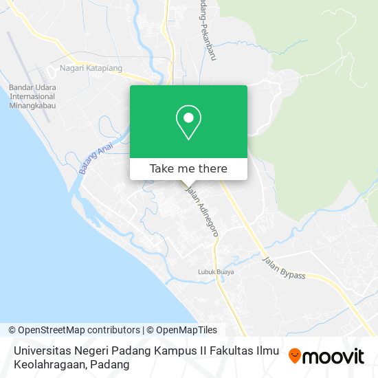 Universitas Negeri Padang Kampus II Fakultas Ilmu Keolahragaan map