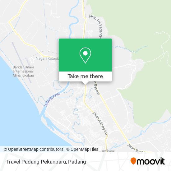 Travel Padang Pekanbaru map
