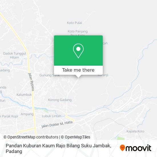 Pandan Kuburan Kaum Rajo Bilang Suku Jambak map