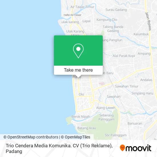 Trio Cendera Media Komunika. CV (Trio Reklame) map