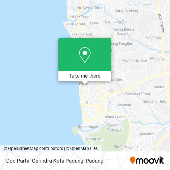 Dpc Partai Gerindra Kota Padang map