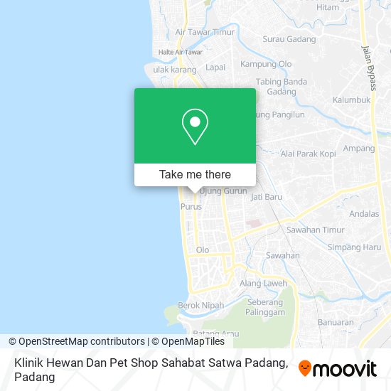 Klinik Hewan Dan Pet Shop Sahabat Satwa Padang map