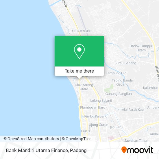 Bank Mandiri Utama Finance map