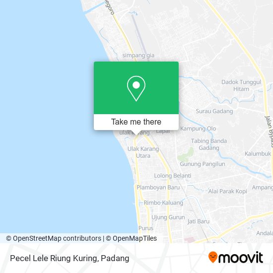 Pecel Lele Riung Kuring map