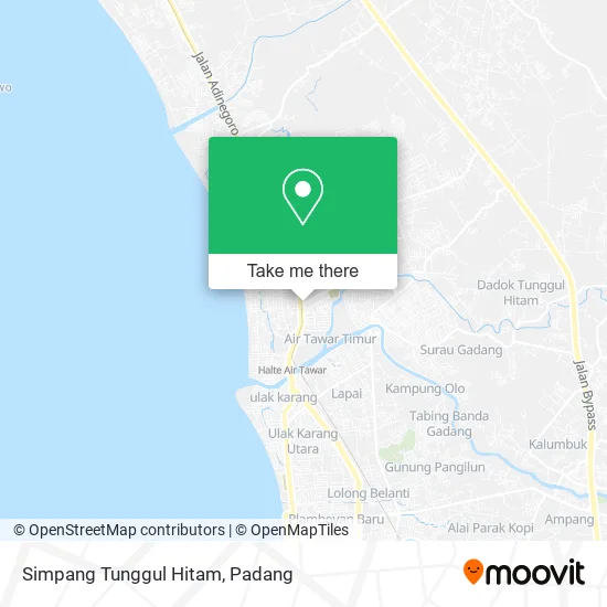 Simpang Tunggul Hitam map