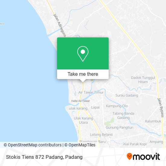 Stokis Tiens 872 Padang map