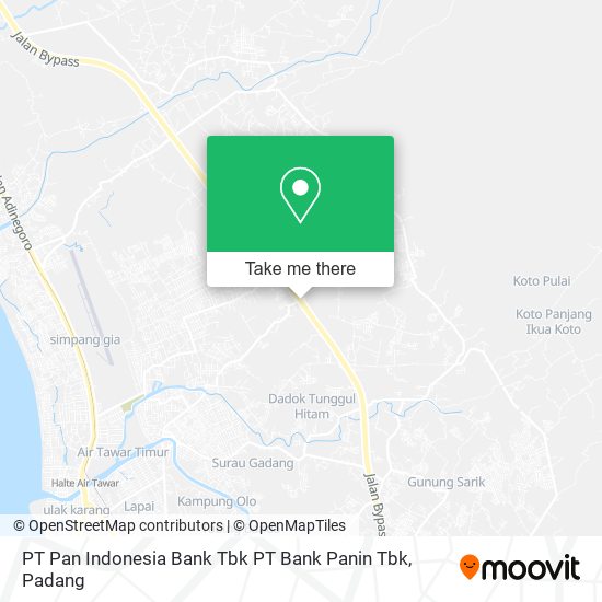 PT Pan Indonesia Bank Tbk PT Bank Panin Tbk map