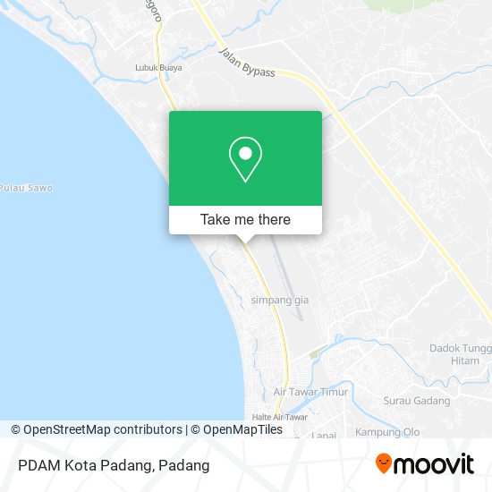 PDAM Kota Padang map