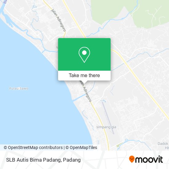 SLB Autis Bima Padang map