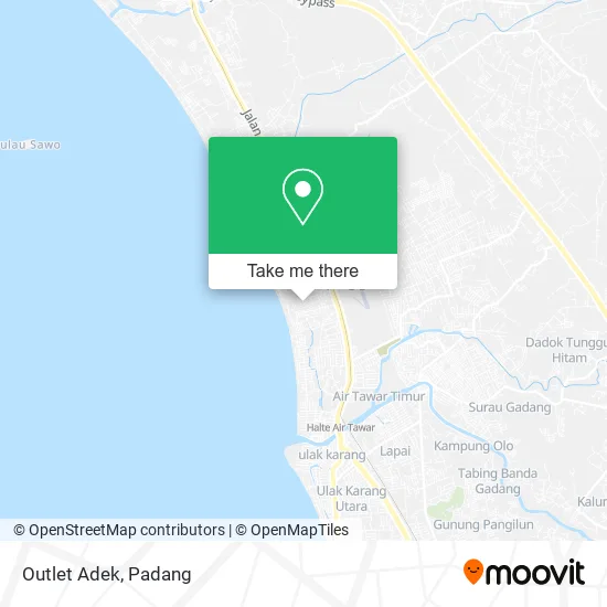 Outlet Adek map