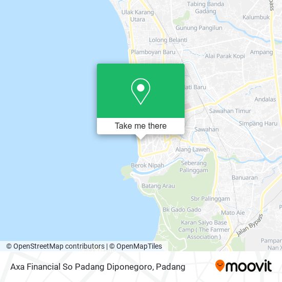 Axa Financial So Padang Diponegoro map