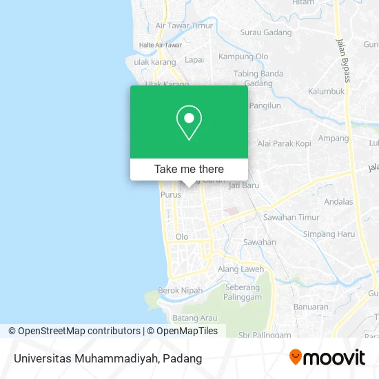 Universitas Muhammadiyah map