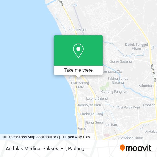 Andalas Medical Sukses. PT map