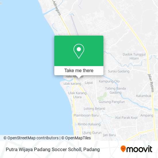 Putra Wijaya Padang Soccer Scholl map